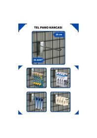 Resim Tel Pano Kancası 25 Cm Raf Askısı Raf Kancası Mağaza Düzenleme 35 Adet 