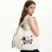 Resim Kadın Dachshund El Çantası - Fermuarlı, Geniş Kapasiteli El Çantası, Sevimli Yavru Köpek Tasarımı, Günlük Kullanım, Seyahat, Okul, İş için Dayanıklı Naylon El Çantası - Kadınlar ve Gençler için Geniş El Çantası (/) - Köpek Severler için Mükemmel Hediye, Seyahat için El Çantası 