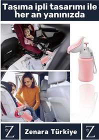 Resim FeyzaDesign Sağlıklı PP Malzemeli Çocuk Lazımlık, Taşıma İpli, Sızdırmaz Tasarım 