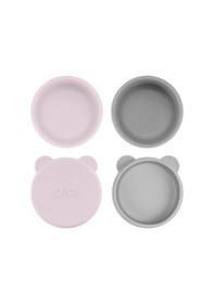 Resim Silikon Kapaklı Mini Kase 2'li Mini Bites - Misty Lilac / Powder Grey 