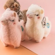 Resim OEMG Yeni Küçük Peluş Kolye Okul Çantası Çekicilik Anahtarlık Yeni Butik Kapma Makinesi Klip Bebek Makine Bebekleri (Yurt Dışından) 