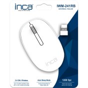 Resim Inca Beyaz Mouse IWM-241RB Candy Desing 3D Wireless Mouse- Beyaz 