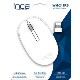Resim Inca Beyaz Mouse IWM-241RB Candy Desing 3D Wireless Mouse- Beyaz 