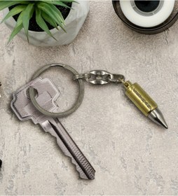 Resim BK Gift Kişiye Özel Metal Zincirli Eskitme Kurşun Anahtarlık 