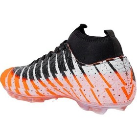 Resim Çoraplı Bilekli Boğazlı Krampon Futbol Ayakkabısı Oranj - Siyah-oranj - Siyah Turuncu - Siyah 
