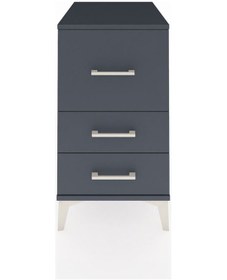 Resim Kronos Komodin 3 Çekmeceli 44x59x80 Antrasit-antrasit Antrasit 