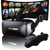 Resim Hepsi Bir Arada 4K VR Gözlük ve Kontrol Cihazları - 360° Panoramik Sanal Gerçeklik Gözlüğü, Dahili Takip Sistemi & Kayış, 400+ Miyop Kullanıcı İçin Uygun, Akıllı Telefon/Tablet Olmadan Bağımsız Çalışma, PC ile Tam Uyumlu (Harici HMD Gerekmez) 