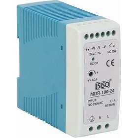 Resim Imdr-100-12 - 100W 12Vdc 8.5A Raya Montajlı Güç Kaynağı 