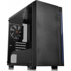 Resim Thermaltake Versa H18 Temperli Cam Spcc Micro Atx Oyun Bilgisayarı Kasası H18 Black 