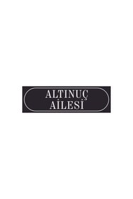Resim Altınuç Art Design Kişiye Özel PVC Daire Ofis Büro Aile Kapı İsimliği 20x6 cm 