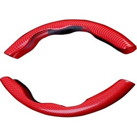 Resim Direksiyon Kılıfı, Karbon Fiber Doku Ultra İnce Fit Kolay 