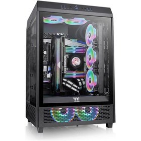 Resim Thermaltake Tower 500 Siyah 3x Tempered Glass Pencereli Gamıng Kasa 