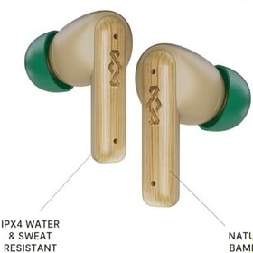 Resim Marley Little Bird True Wireless Bluetooth Kulaklıklar Dahili Mikrofonlu IPX4, Kulak İçi Kulaklıklarda 24 Saat Çalma Süresi, USB-C Hızlı Şarjlı Kulaklık Kılıfı, Krem 