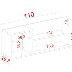 Resim Meltem Vera Genç Odası Duvar Modulü 