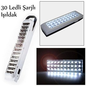Resim 30 Smd Ledli İpli Kulplu Led Lamba Şarjlı Işıldak Fiş 