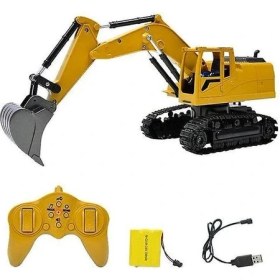 Resim Htun 1:24 8 Kanal Rc Kamyon Excavator Alaşım Backhoes Buldozer Uzaktan Kumancı Mühendislik Araç Modeli Elektronik Çocuk Oyuncak (Yurt Dışından) 