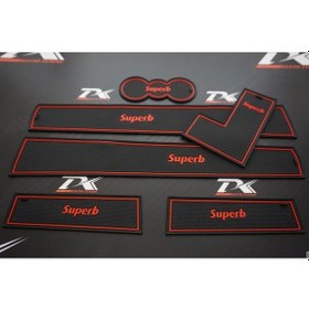 Resim Skoda Superb 2009 - 2015 Araç Içi Kaymaz Ped Kaplama Seti (547699131) 