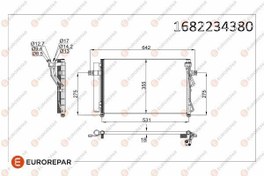 Resim EUROREPAR 1682234380 | Psa / Erp Klima Radyatörü Hyundai Getz (Tb) Dizel 1.5 