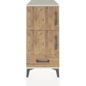 Resim Kronos Komodin 4 Raflı Tek Çekmeceli Tek Kapaklı 44X59X96 Aytaşı-Çam 