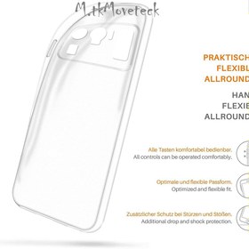 Resim m.tk moveteck Xiaomi Mi 11 Ultra Uyumlu Kılıf Kamera Lens Korumalı Şeffaf Esnek Silikon Transparent Crystal Clear 