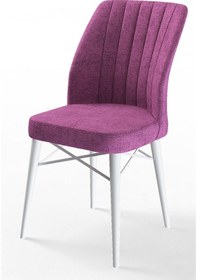 Resim Canisa Concept Flex Serisi, 1.sınıf Mor Sandalye, Beyaz Gürgen Ayaklı Sandalye Mor / Beyaz Ayaklı 