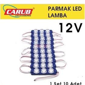 Resim Camlı Soft Parmak Lamba Seti 10 Adet Mavi 12V BR0409929 