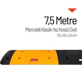 Resim İleri Trafik Mercekli Klasik Hız Kesici, Yol Kasisi 7,5 Metre 