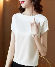 Resim Mefa basic Saten Bluz 