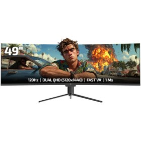 Resim Gamepower Kora DQ49 49'' 120Hz Dual QHD RGB Fast VA Curved Gaming Monitör 