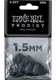 Resim Ernie Ball P09342 / 1.5 MM Black Multipack Prodigy 6'lı Pena 