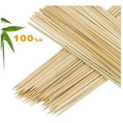 Resim Çöp Şiş 25 Cm 100 Adet Doğal Ahşap Şiş 