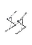 Resim Moveevo N8 Alüminyum 9+6 Seviye Çift Ayarlı Ergonomik Dizüstü Bilgisayar Tutucu - Taşınabilir, Katlanabilir, Isı Dağıtımı, 11-17 İnç Uyumlu Siyah 