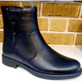 Resim BEYAZ SHOES BİRİNCİ SINIF HAKİKİ DERİ FERMUARLI ORTOPEDİK TABAN TARZ BOTLAR 