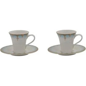 Resim HERŞEYBURDAMODA Porlad Mahpeyker 2 Kişilik Kahve Takımı 60Cc 