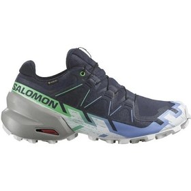 Resim Salomon 474659 Speedcross 6 Gtx W Carbon/provence/white Kadın Outdoor Ayakkabı Lacivert 