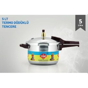 Resim Termo Alüminyum Düdüklü Tencere 5 L L Gümüş 