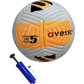 Resim Avessa Ft-400 4 Astar No:5 Strike Soccer Ball Futbol Topu Sarı Beyaz - Sarı 