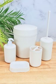 Resim WAPPA Alesta Lüx 5 Parça Akrilik Banyo Seti 