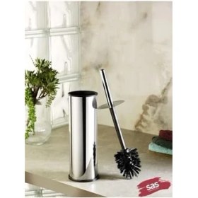 Resim Storemax Krom 2 Parça Banyo Seti - 5lt Pedallı Banyo Çöp Kovası, Tuvalet, Wc, Klozet Fırçası Seti 