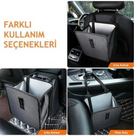 Resim Araç Çöp Kutusu, Oto Cöp Kovası, Atık Torbası, Su Geçirmez Kumaş Organizatör, Araba Çöp Torbası, Katlanabilir, Çok Amaçlı Seyahat Çantası 
