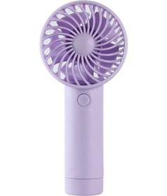 Resim Mini El Tipi Pil İle Çalışan Li-ion Pilli Vantilatör, Vantilatör 2 Adet Mor 