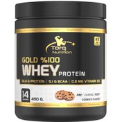 Resim TORQ NUTRİTİON Gold %100 Whey Protein Kurabiyeli 490g 