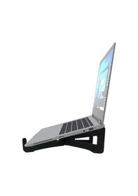 Resim Taşınabilir Ahşap Laptop. Tablet. Telefon Standı. Laptop Notebook Siyah 