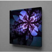 Resim Eflatun Çiçek Kanvas Tablo 