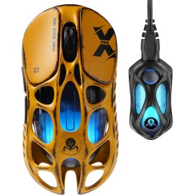 Resim Gravastar Mercury Xpro Rgb 32K Dpı Optik Gaming Mouse+8k Dongle, Kablosuz, Magnezyum Alaşımlı, Programlanabilir 5 Tuşlu, Special Edition, Sarı 