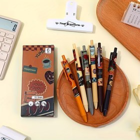 Resim 6 Şirin Vintage Jel Kalemi Kutusu, 0.5mm Siyah Mürekkepli, Pürüzsüz Yazmak İçin, Kawaii Kırtasiye, Yazma Günlükleri ve Ofis veya Okul Malzemeleri İçin Mükemmel, Geri Çekilebilir Jel Kalemler 