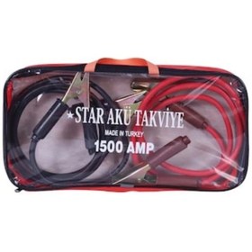 Resim Light up Ultra Güçlü Araba Akü Takviye Kablosu - 1500 Amper Çantalı 