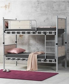 Resim Argimo Elegan Metal Ranza Ve Karyola 90 x 190 Beyaz 