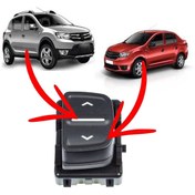 Resim CRN Dacia Logan - Sandero Tekli Cam Dügmesi 2012--2018 366652135 