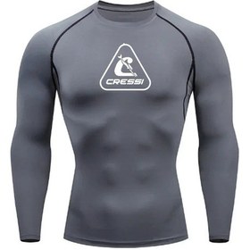 Resim Snapbuy Erkek Uzun Kollu Rashguard - Uv Koruma, Sörf, Dalış, Yüzme Ve Plaj Kıyafeti Chınalacivert Lacivert 